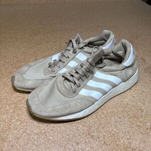 Adidas Originals Sz 14 I-5923 Iniki Leather Boost Shoes Beige White